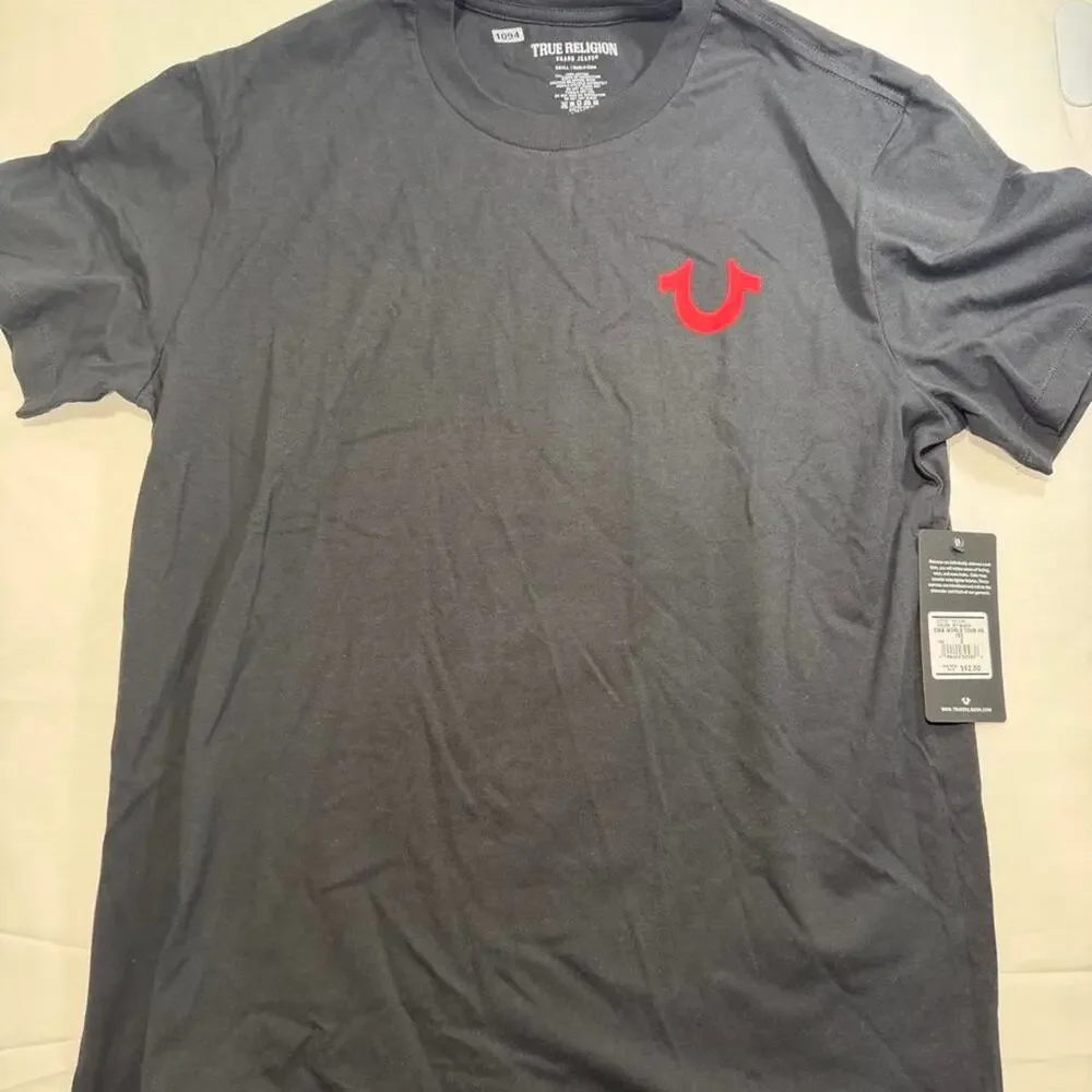 NWT True Religion World Tour Buddha T-Shirt embroidered Mens S